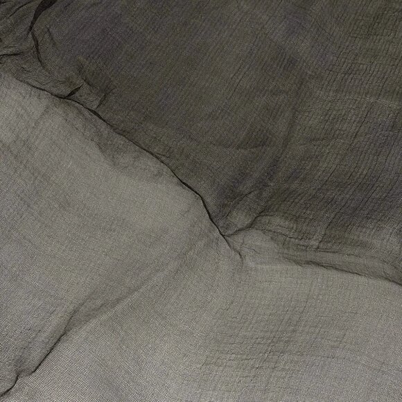 Auth GIORGIO ARMANI - Black Silk Scarf - Picture 4 of 4